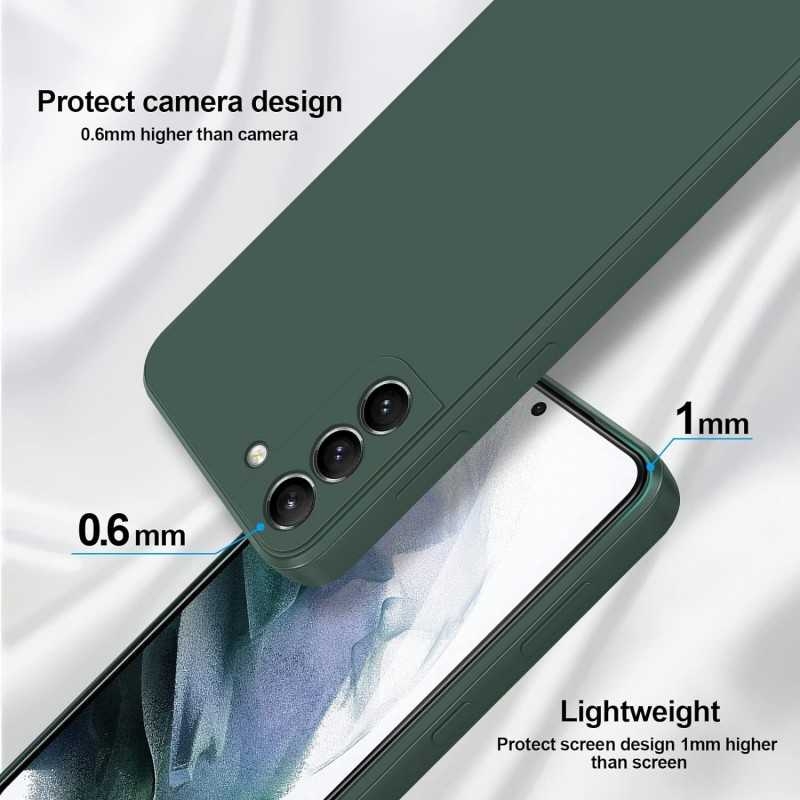 Samsung S23 Rubberized Matte Green Case Camera Protection Liquid - Green — image 3