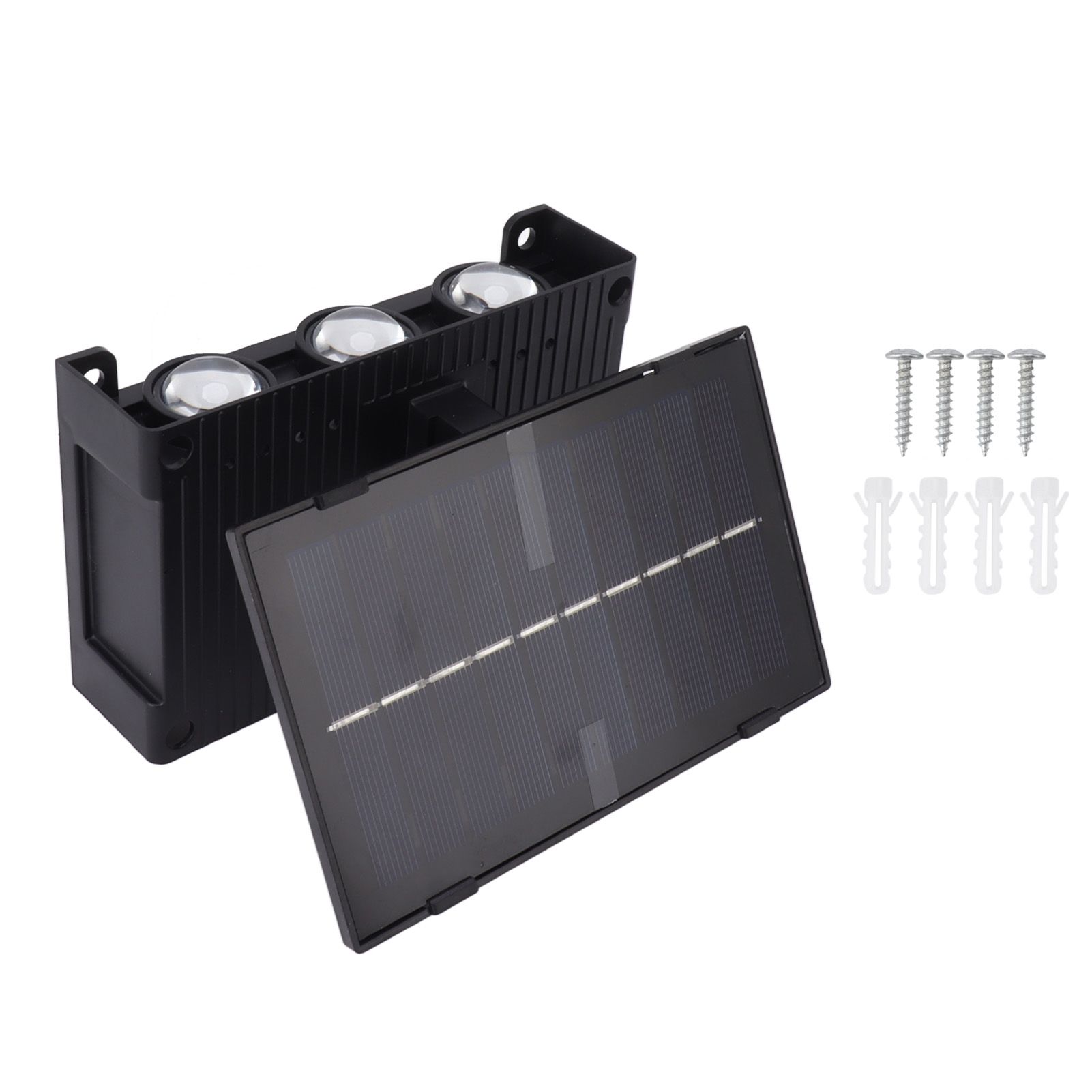Solar Outdoor Lights Waterproof 6 LED Bulbs Ambient Outdoor Wall Lamp for Garden Patio Courtyard Terrace Indoor RGB
