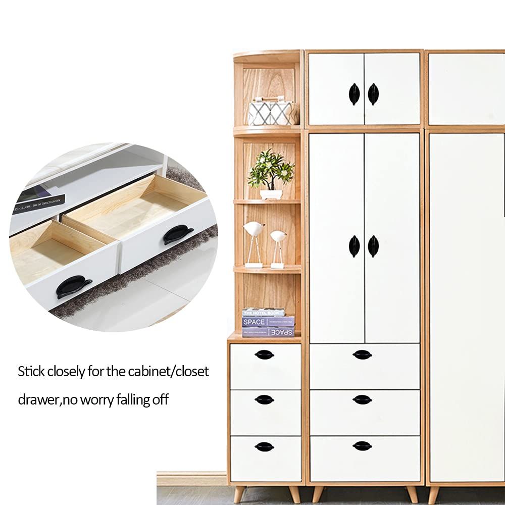 6 Pcs Self-Stick Instant Cabinet Drawer Kitchen Sliding Door Handle Helper Auxiliary Door Window Stick Push Pull Knobs Convenient โ image 5
