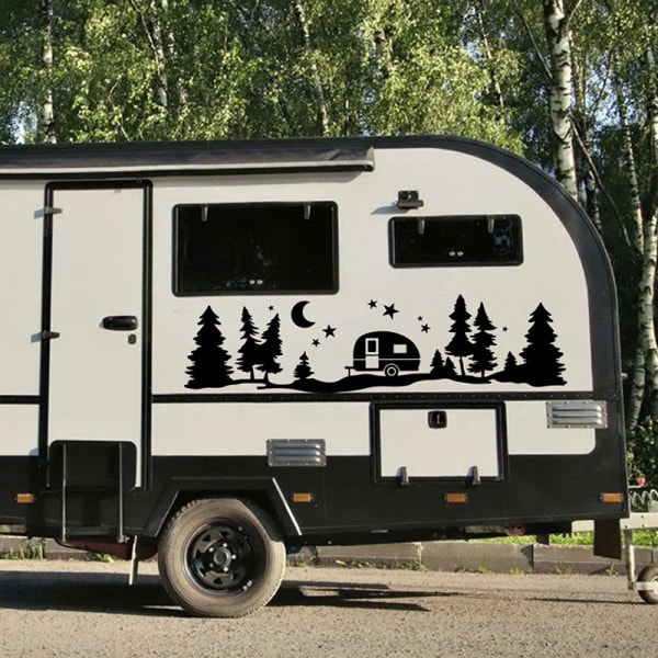 Tree Forest Vinyl Body Decal Sticker for SUV RV Van Caravan Off โ image 5
