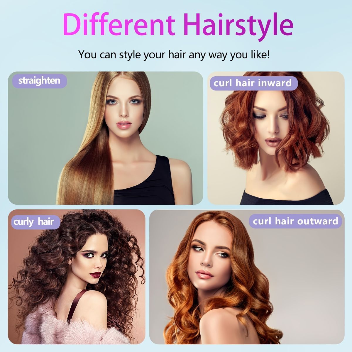 Black Silver Wireless Hair Straightening Comb Fast Heating Hair Comb Women'S Hair Styling โ image 6