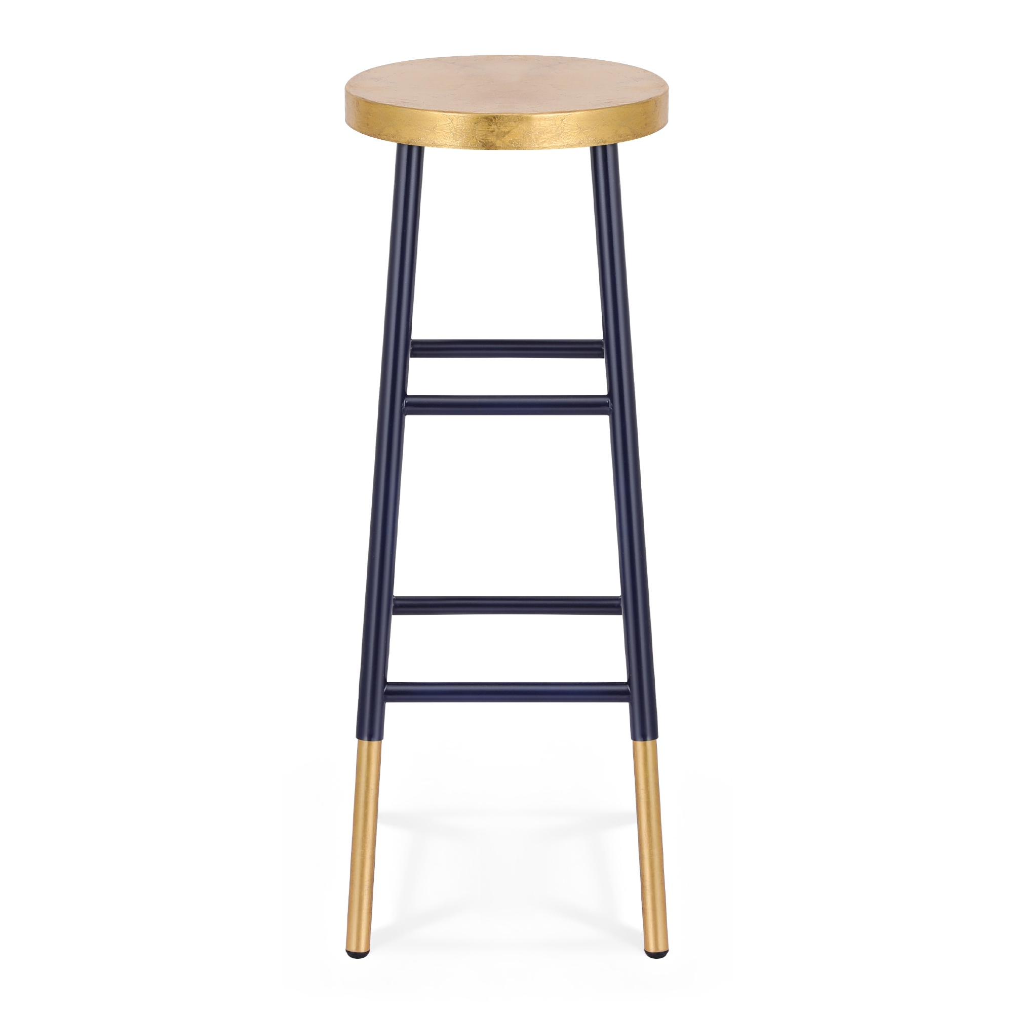 Artiss Bar Stools Metal Gold Navy — image 3
