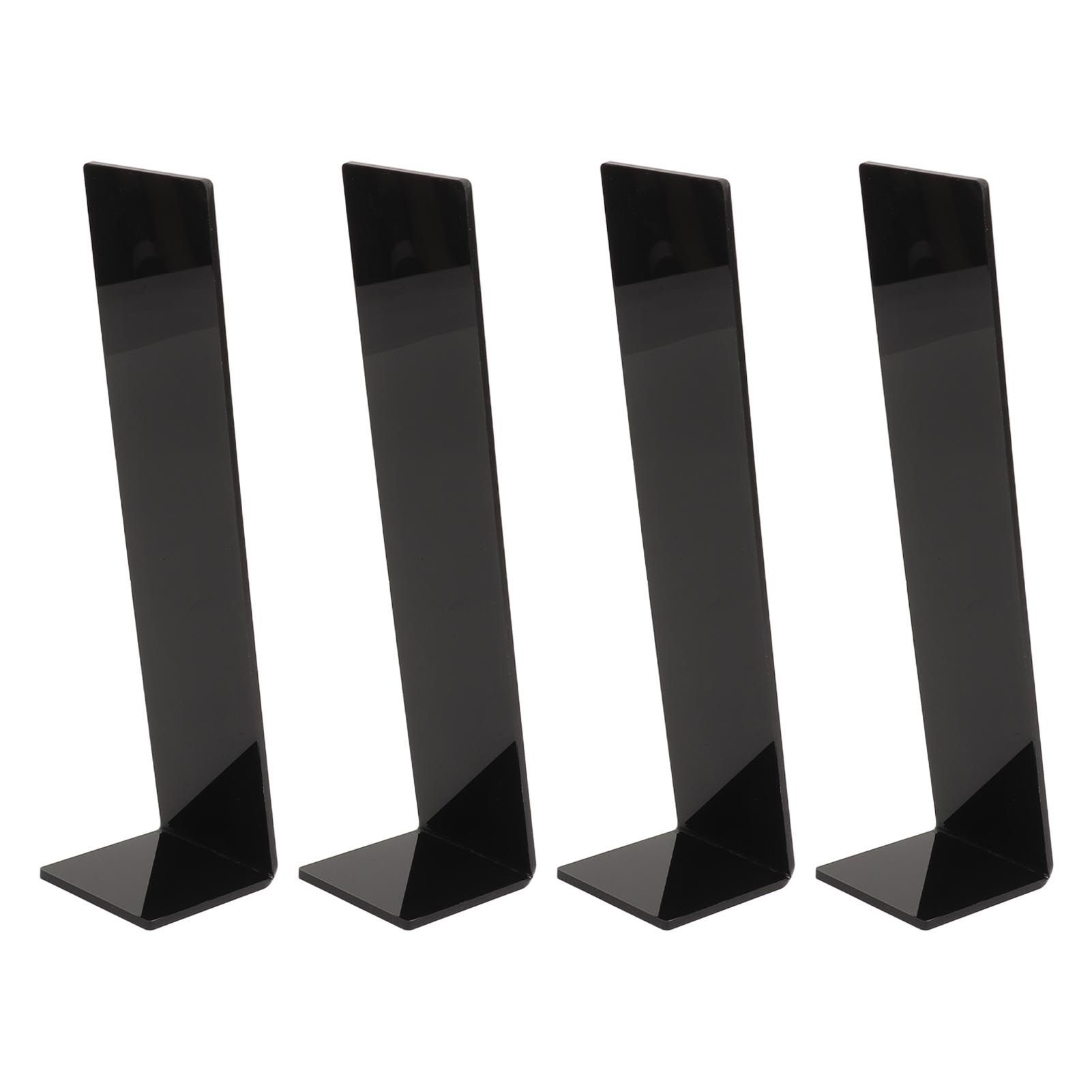 4 Pcs Acrylic Hair Band Display Stand Hair Clasp Jewelry Display Holder for Shop Black โ image 4