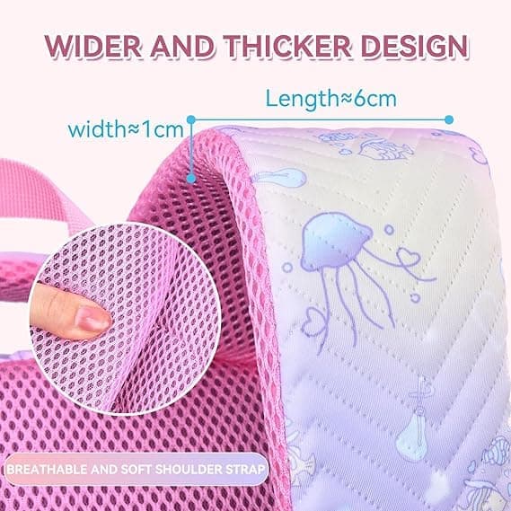 3-Piece Girls Backpack Set with Pencil Case and Lunch Bag, Blue, for Elementary & Teenage Students — image 5
