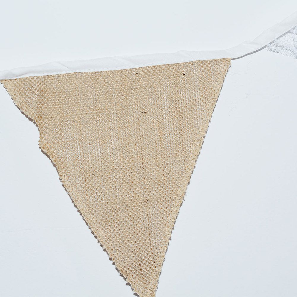 Burlap Triangle Banner Hanging Flags for Party Wedding Bridal Proposal Decoration 03 — image 4
