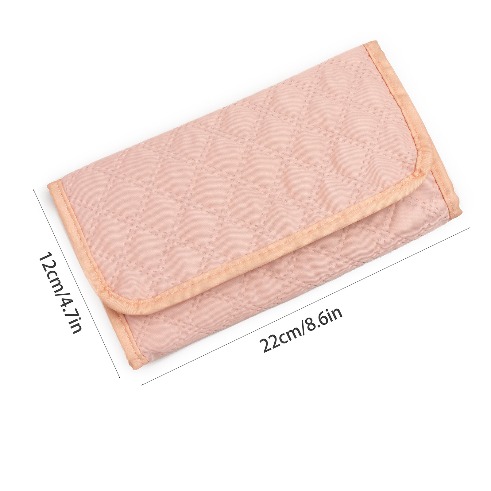 Pink Portable Travel Jewelry Organizer Roll - Foldable Jewelry Storage Pouch for Earrings, Rings, and Necklaces(Jewellery is a shooting prop and is โ image 2
