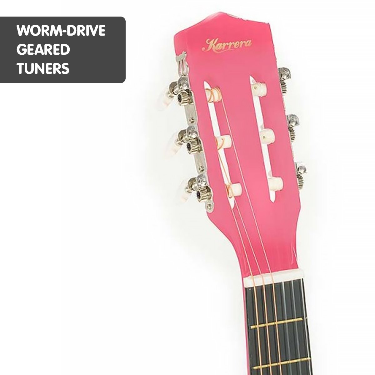 Karrera Childrens Acoustic Guitar Kids - Pink — image 4