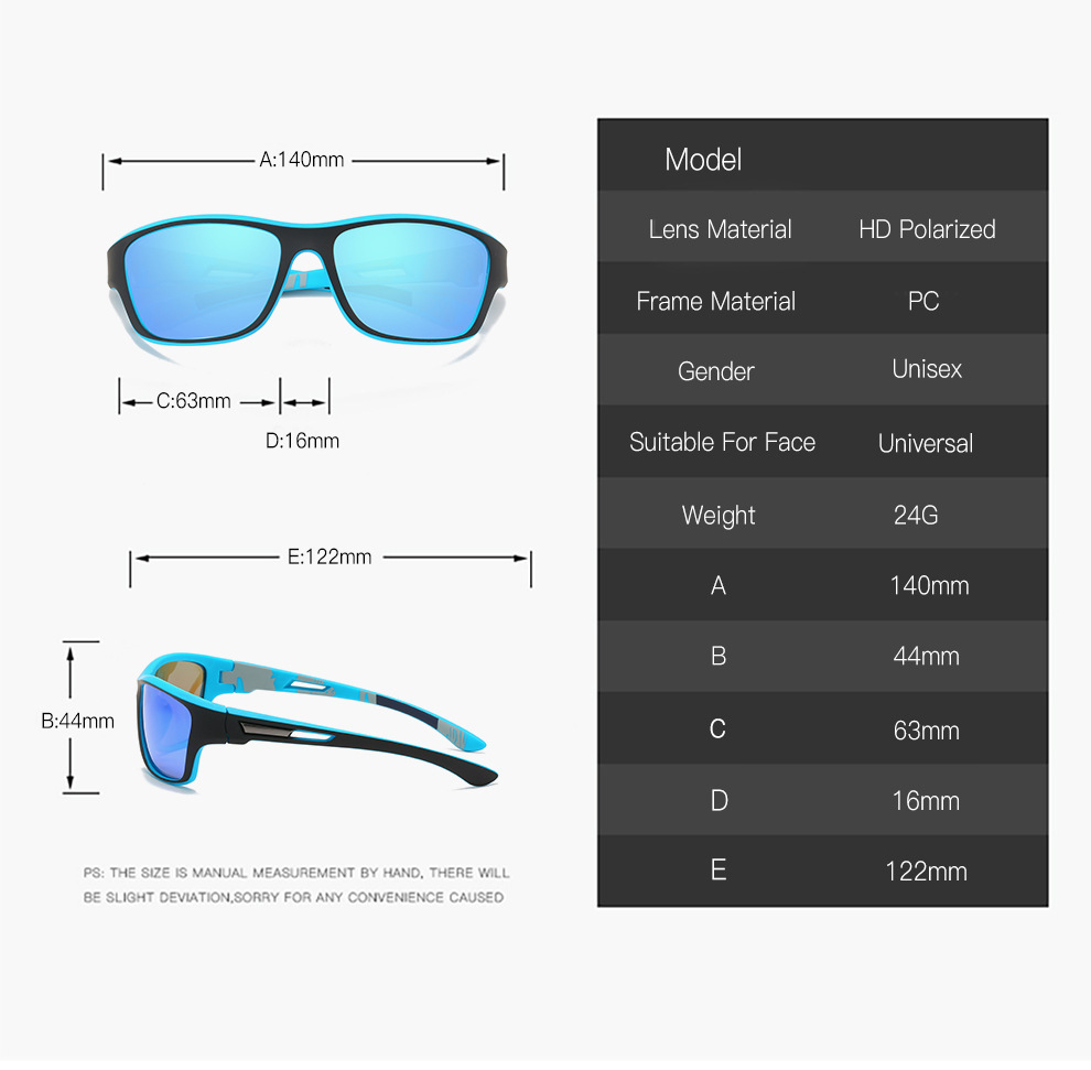 2 pcs Stylish Polarized Sports Sunglasses - UV Protection, Lightweight, Ideal for Fishing & Outdoor Activities โ image 3