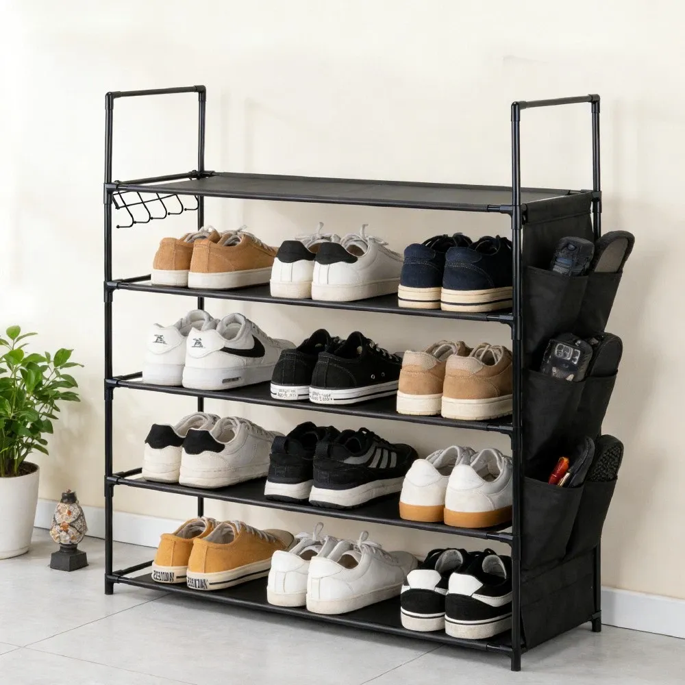 SEDY 5-Tier Shoe Rack Storage Organizer Shelves for 20–25 Pairs Bedroom Garage — image 5