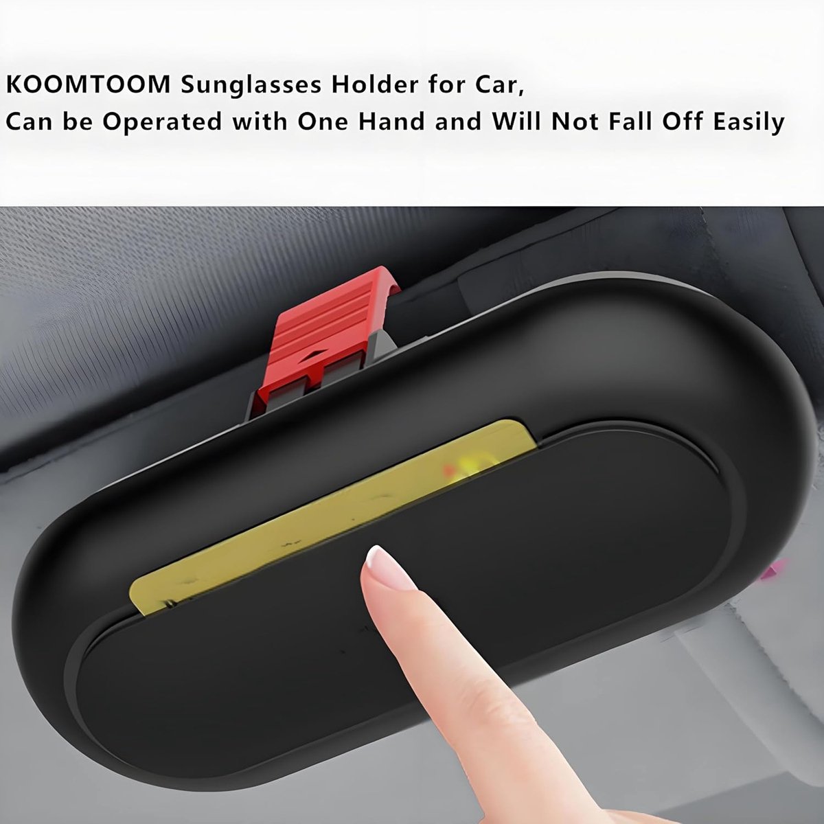 Glasses case - car glasses frame - sun visor sunglasses holder - car glasses case - multifunctional storage box - car storage accessories - hanging glasses โ image 6