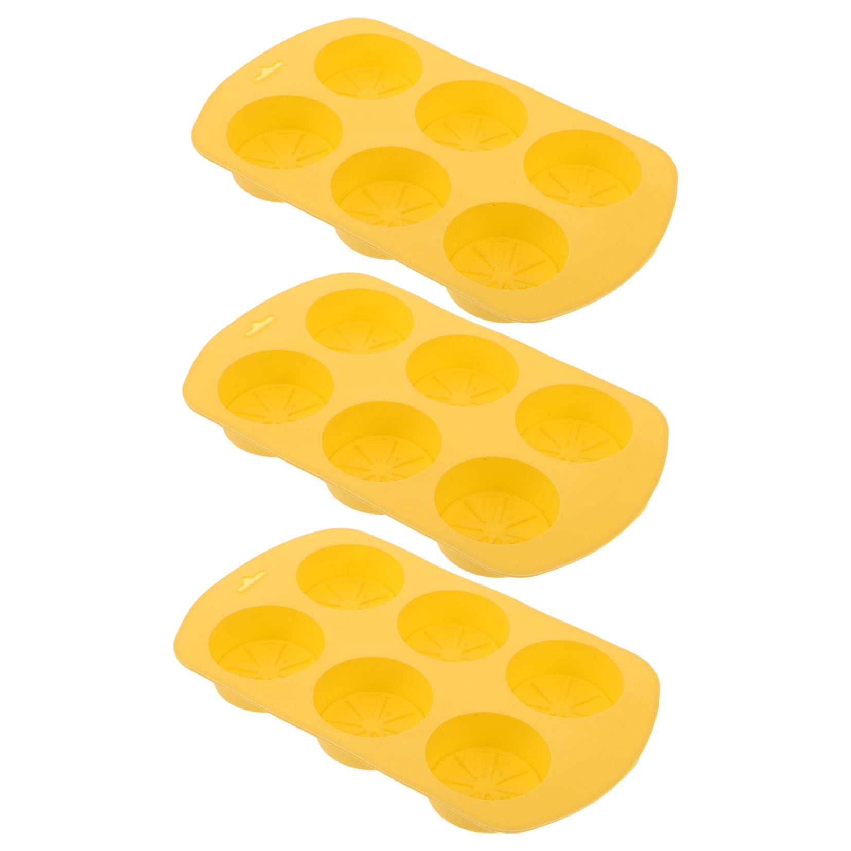 Silicone Baking Mold Lemon Slice Shaped for Soap Making Yellow 3Pcs โ image 5