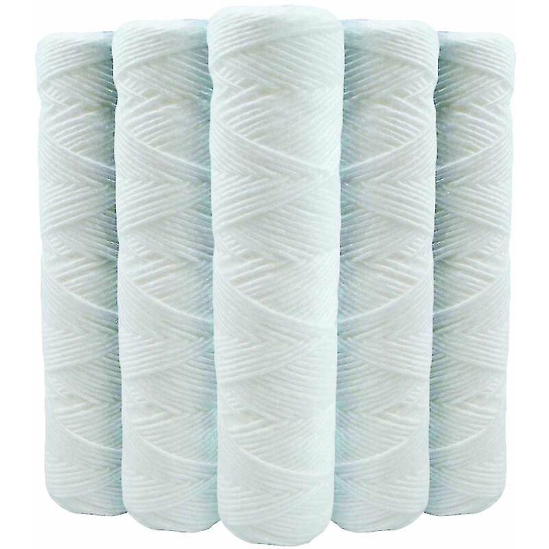 Set of 5 Spiral Water Filter Cartridges Anti-Sediment 10 Inch 254 mm - Compatible with 10 Inch Filters