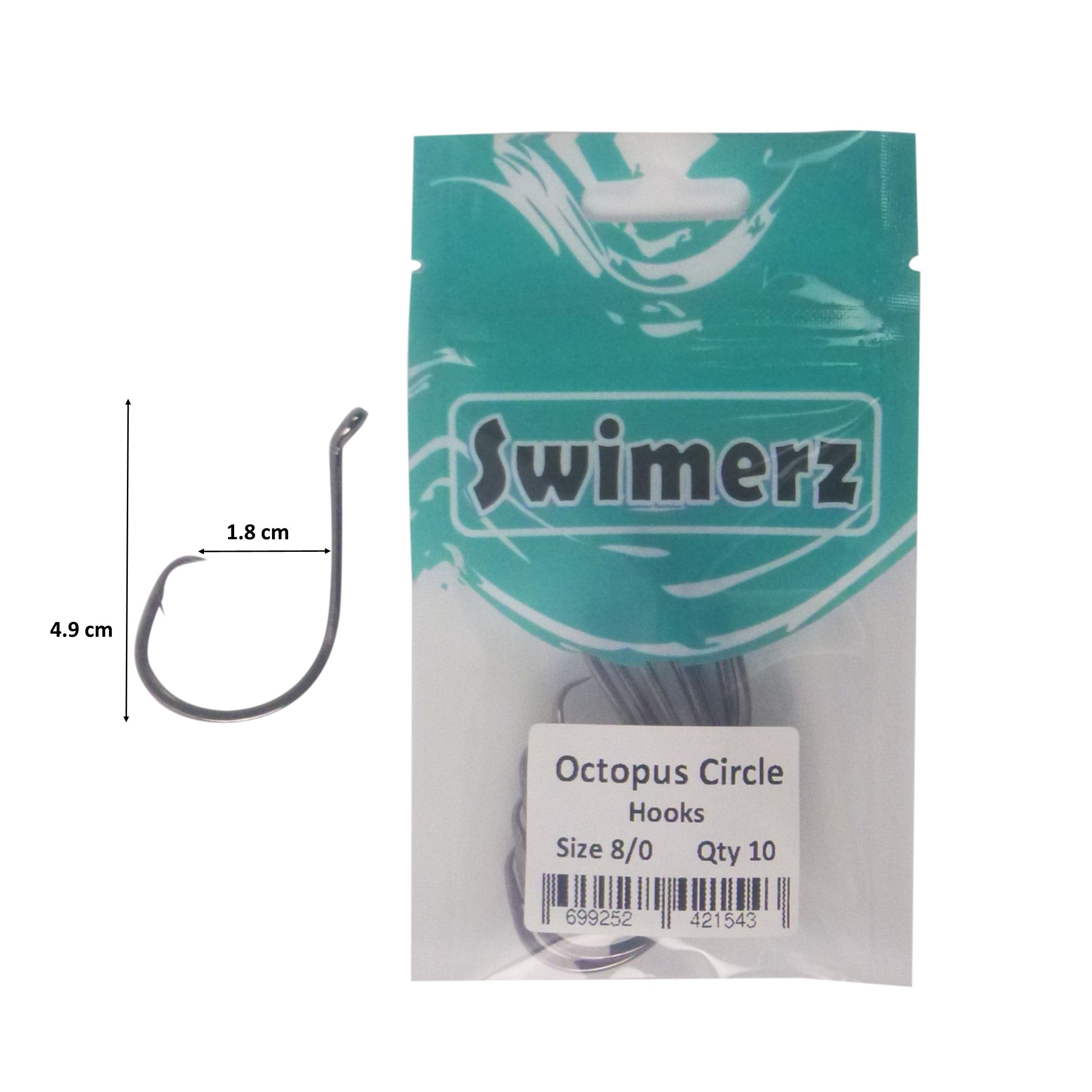 Swimerz 8/0 Octopus Circle Hooks, 10 pack โ image 3
