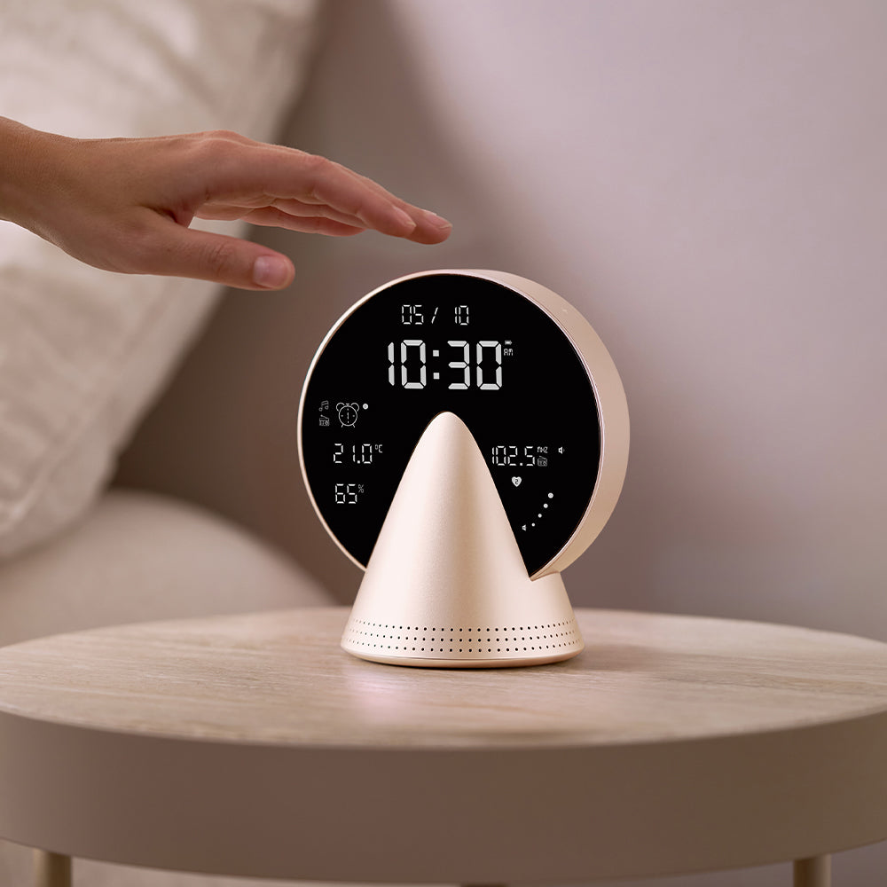 Lexon Conic Radio Alarm Clock With Fm & Built-In Bluetooth Speaker - Gold — image 6