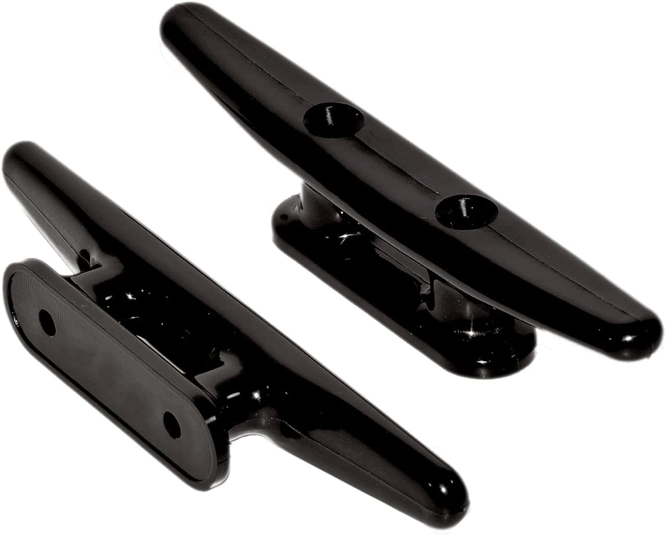 4 Pack Boat Cleat Black Nylon Dock Kayak Cleat,4/6/8 inch with Fasteners — image 2