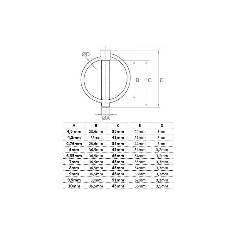 Pins 6Mm X 45Mm Pins 6.0Mm [10 Pieces] Electrogalvanized — image 2
