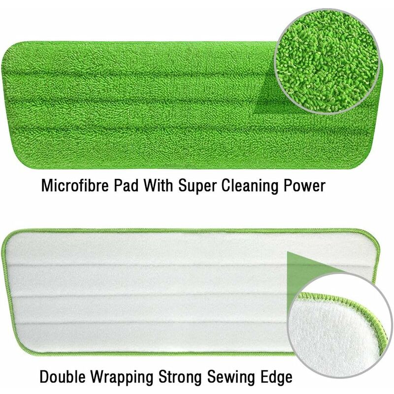 Replacement Cleaning Cover, 3 Pieces Microfiber Mop Cloth Replacement For Mop/Steam Cleaner, Suitable For Brooms/Dish — image 2