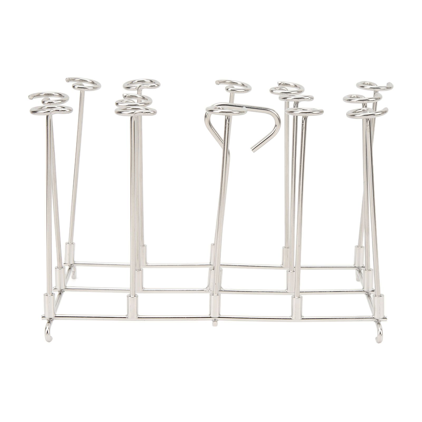Skewer Stand Fryer Grill Rack Set Stainless Steel Vertical BBQ Grill Rack Round Rotating Fryer Stand for Ninja DZ201 Foodi 8 Quart โ image 4