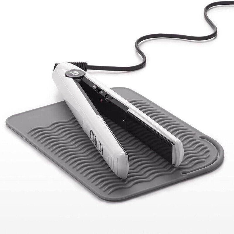 Hair Styling Tools Heat Resistant Mat for Curling Iron Flat Iron Straightener Pad - Grey โ image 5