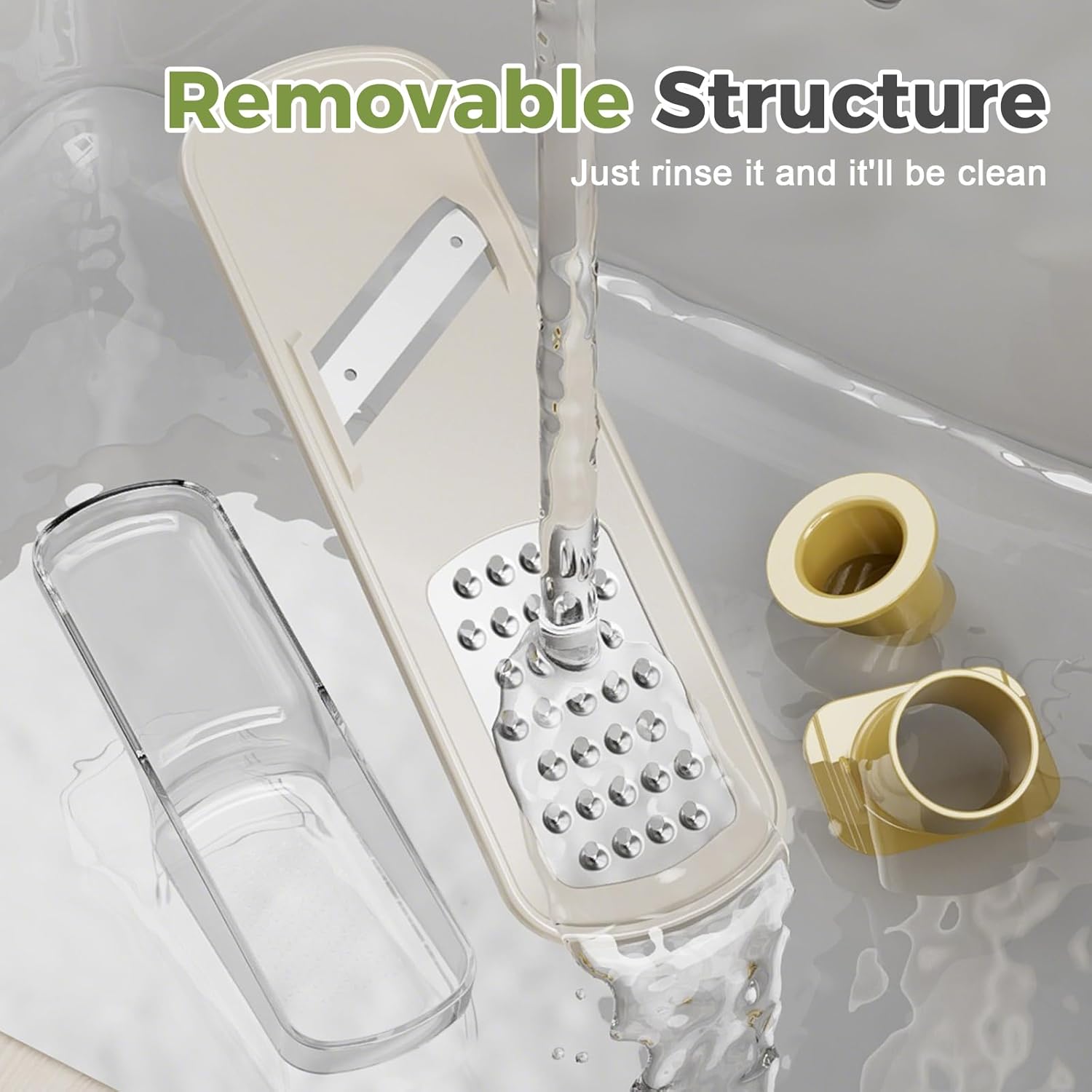 Garlic Press Rocker - Stainless Steel Garlic Crher, 2026 New Garlic Mincer and Chopper, Portable Garlic Grinder Cutter with Container, for Kitchen Smashing โ image 2