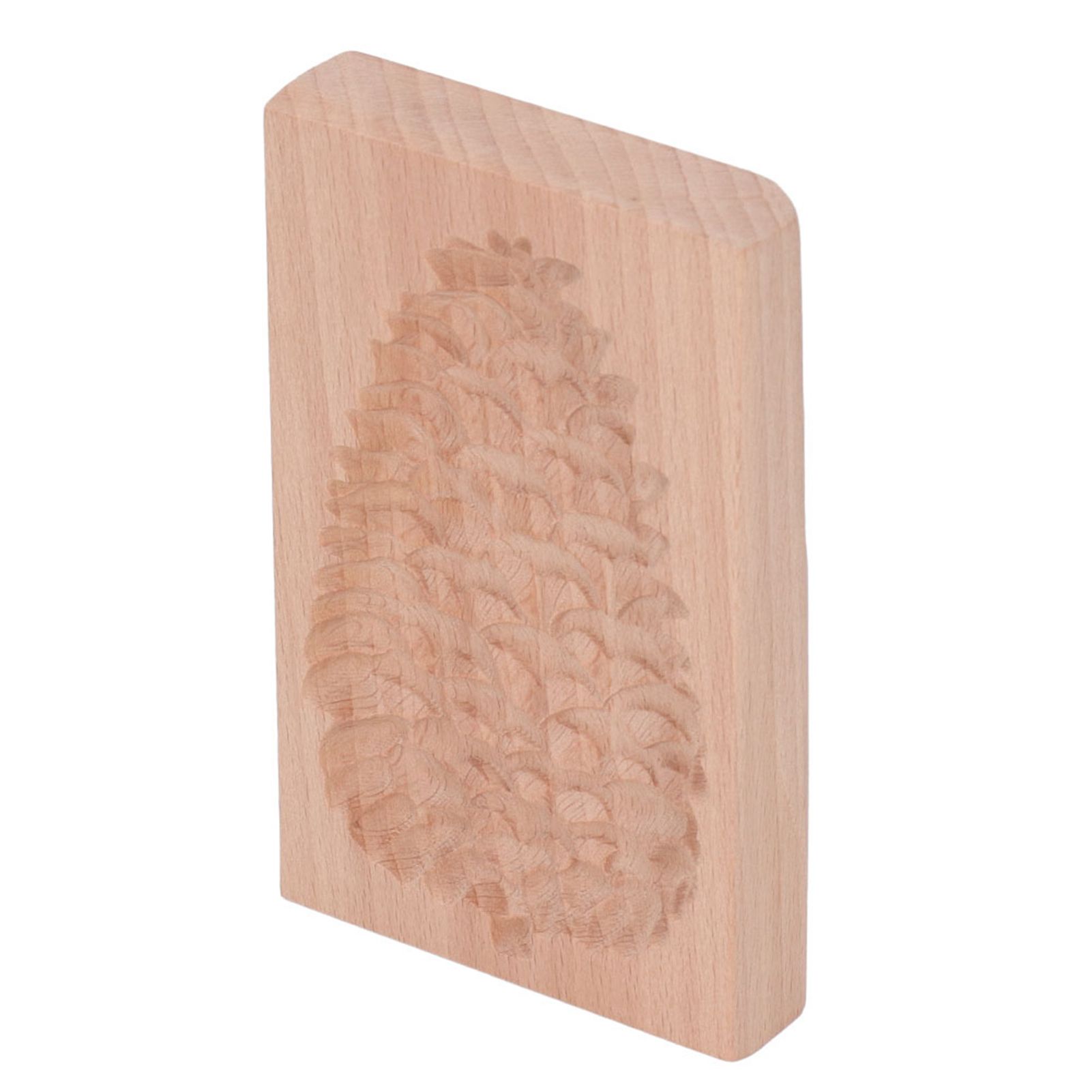 Wooden Cookie Mould Beechwood Reusable Washable Biscuit Press Stamp Mold for Kitchen Baking Pine Cone โ image 2
