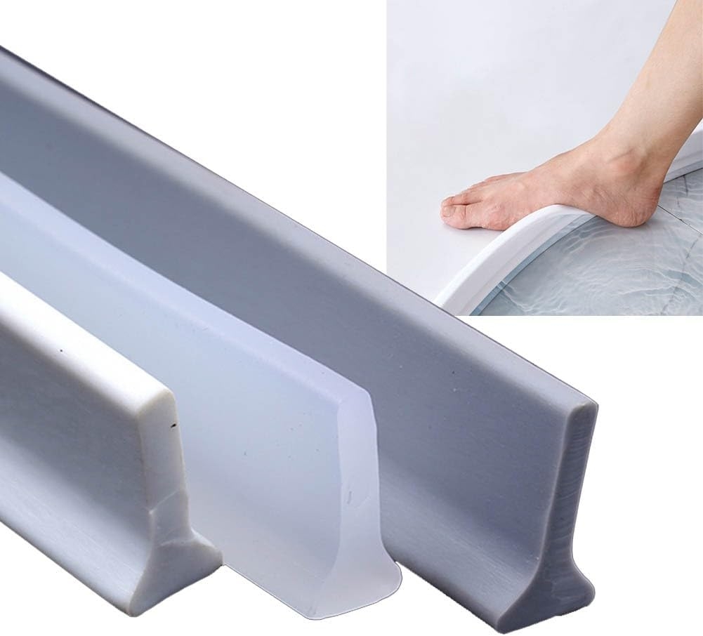 Shower Threshold / Water Barrier – Self-adhesive shower strip – 2m Grey — image 3