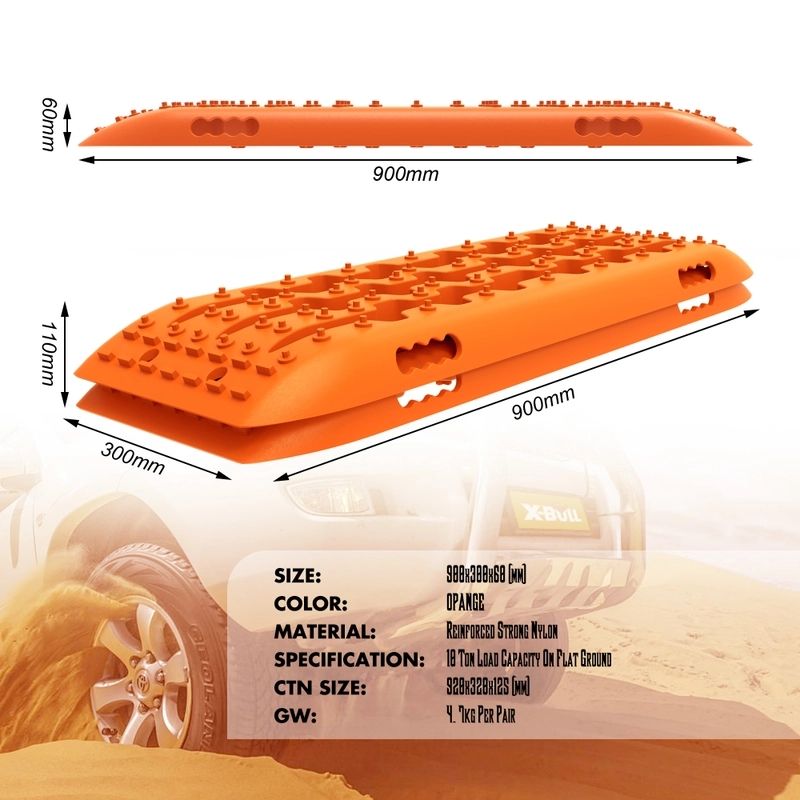 X-BULL 4WD Recovery tracks 10T 2 Pairs/ Sand tracks/ Mud tracks/ Mounting Bolts Pins Gen 2.0 — image 5