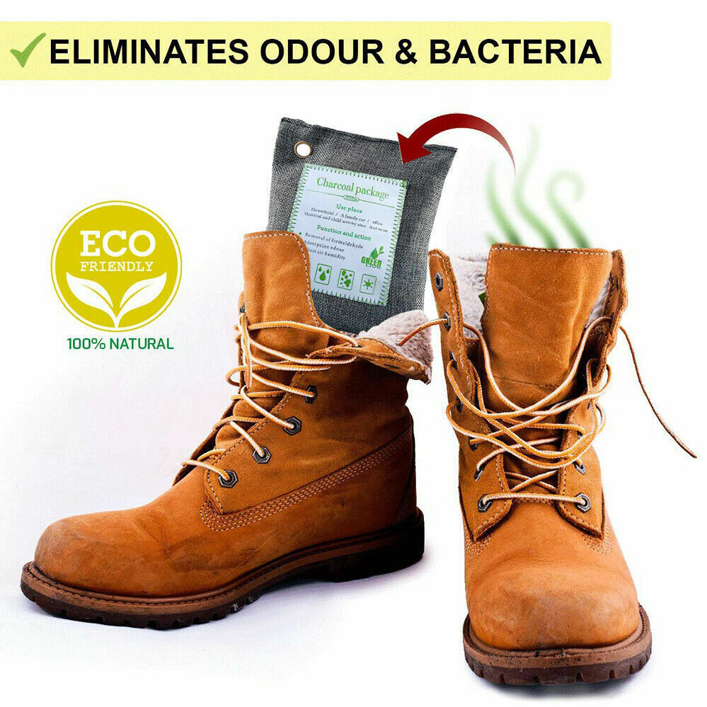 30PCS Air Purifying Bags Activated Bamboo Charcoal Freshener for Car Home Shoes 200g โ image 4