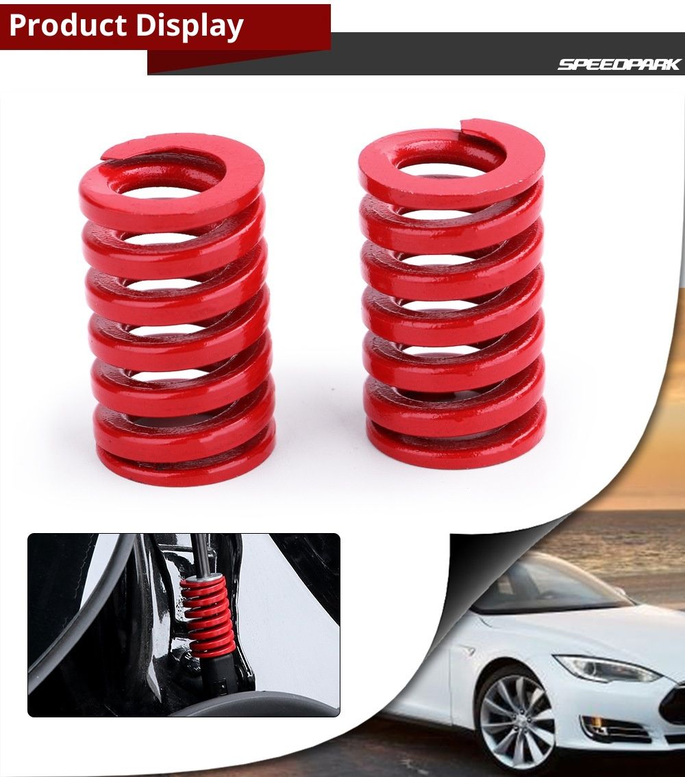 6PCS Spring Mod Kits Modification Spring Parts Accessories red Trunk Tailgate Strut Support Spring,OD Spiral Stamping Compression Spring Replacement Model 3 — image 5
