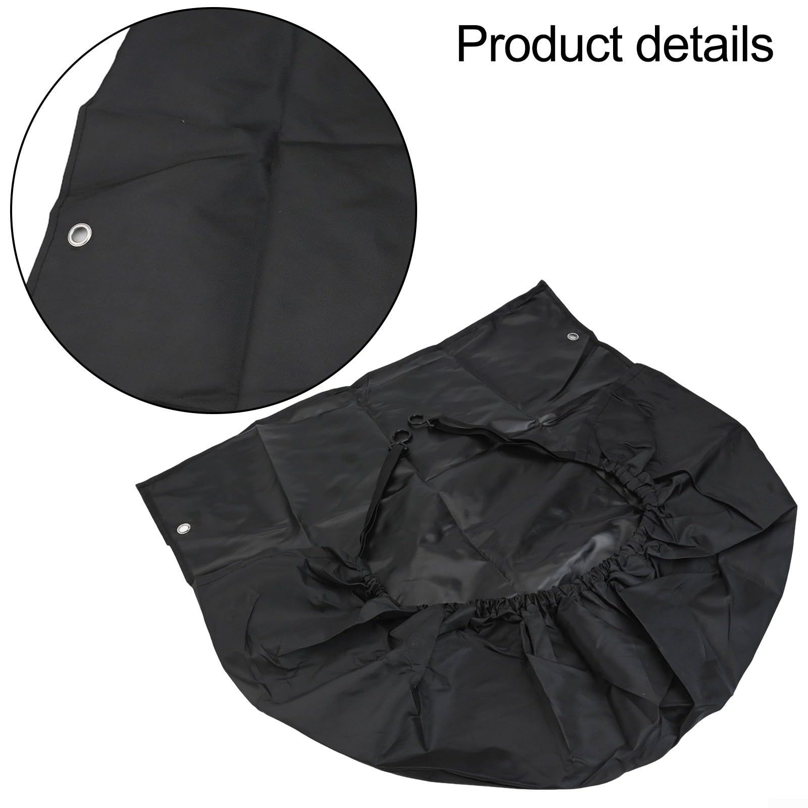 Tire Covers Set of 4 - UV Resistant Trailer Wheel Covers for Camper, SUV, Jeep, Trucks, Trailers and RV, Universal Tire Fits 27"-29" Inch Tire, Black — image 5