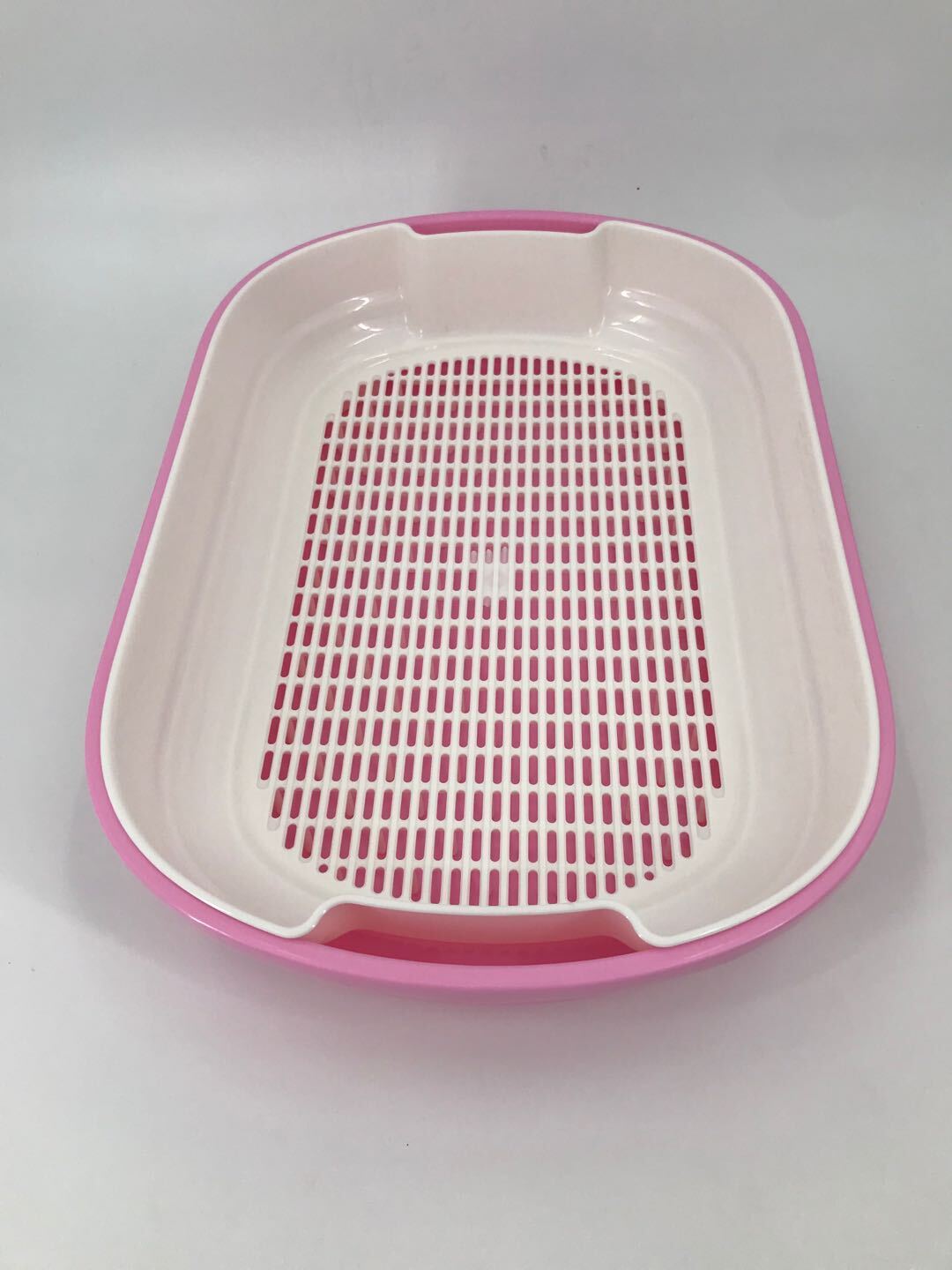 YES4PETS Large Portable Cat Toilet Litter Box Tray with Scoop and Grid Tray Pink โ image 4