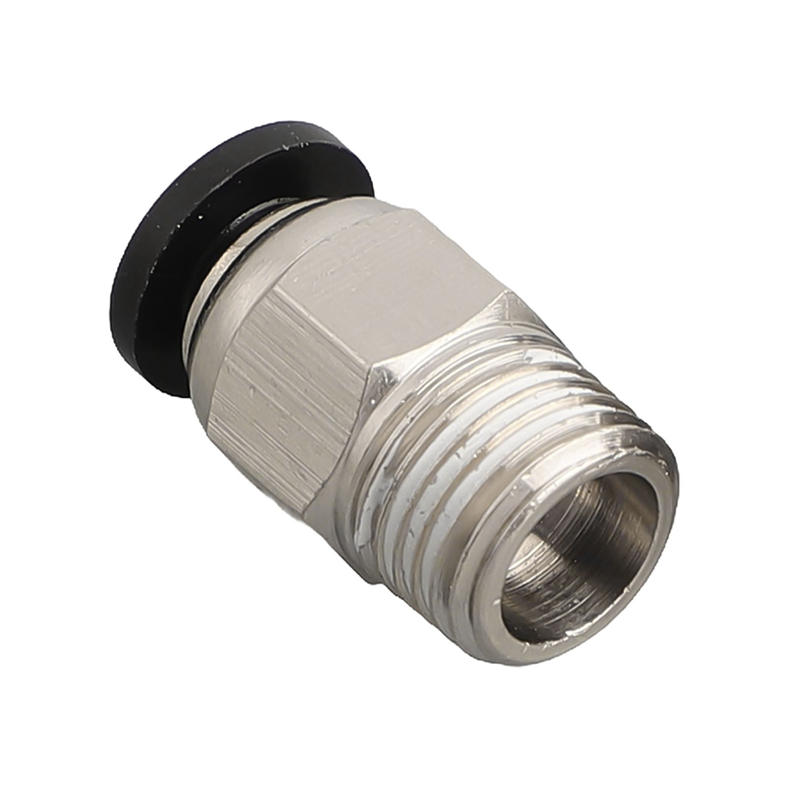 10Pcs Pc4-M10 External Thread Straight Pneumatic Connector Stainless Steel Ptfe Tube Push In Quick Fitting Connectors Extruders Smile Home — image 6