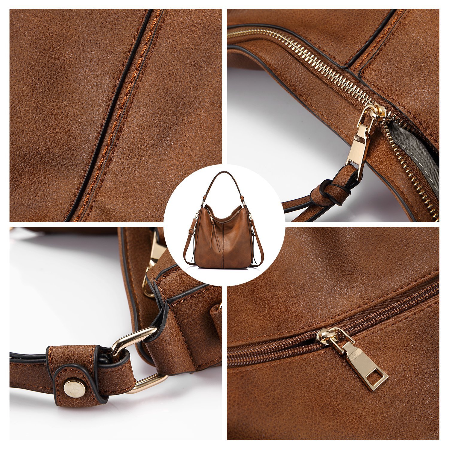 Red Foreign Trade Fashion Large Capacity Handbag - European & American Casual Crossbody Bag, Solid Color Zipper Women's Shoulder Bag — image 2