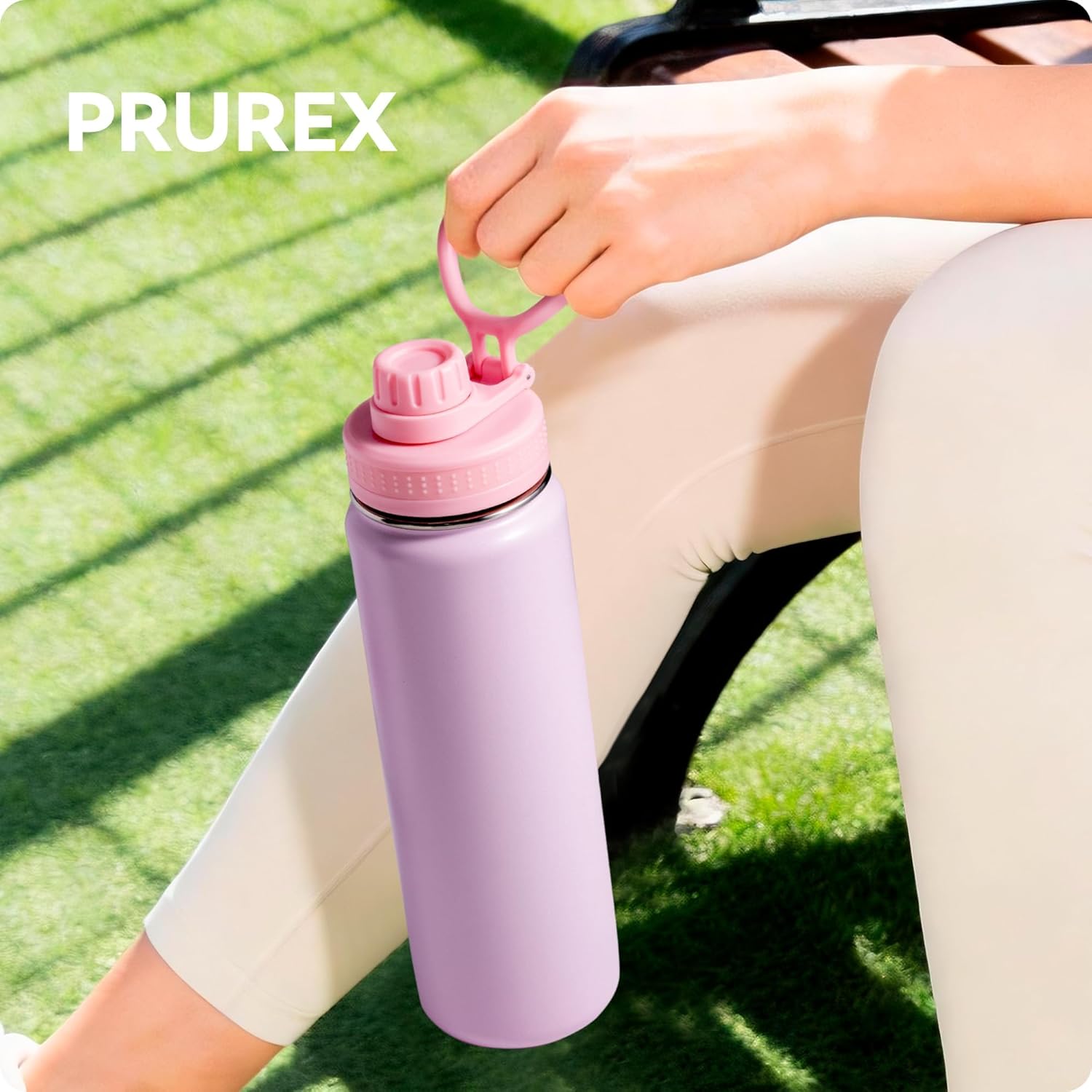 Spout Lid for Lululemon Sport Water Bottle 18/24/32/64 OZ & Clear Bottle 24/32 OZ, Water Bottle Replacement Lid with Ergonomic Handle, BPA-Free — image 5