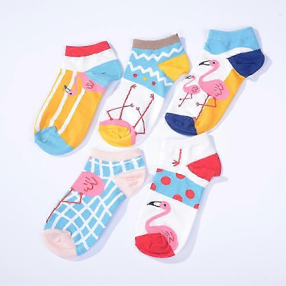 5 Pairs Women's Cotton Breathable Casual Short Socks for All Seasons โ image 2
