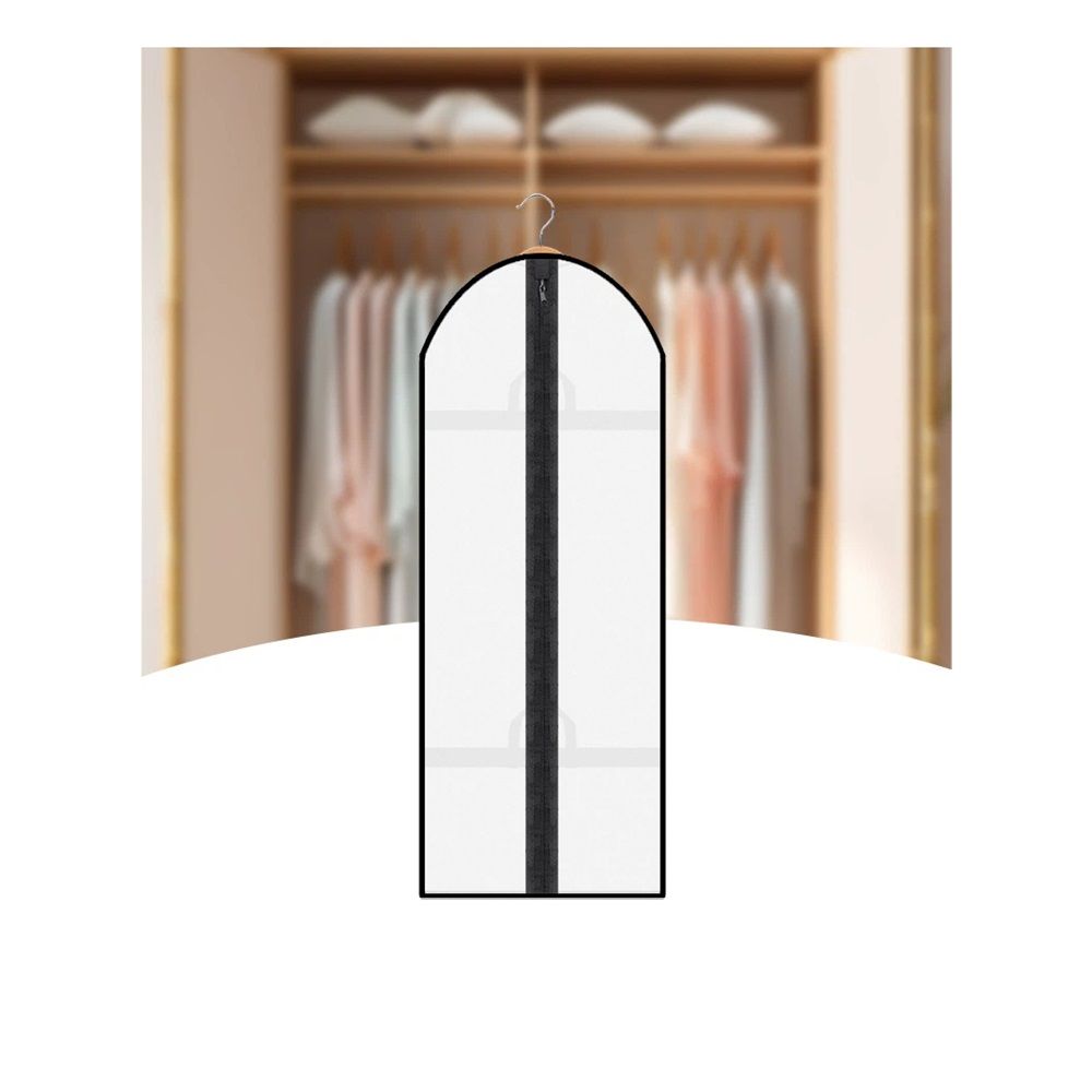 2pcs Clothing bag for hanging clothes, clothing bag for storing in the closet, white suit cover dust bag, jacket (white) — image 3