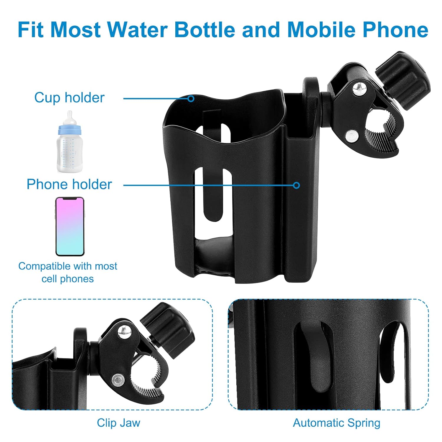 2-in-1 Universal Cup Holder for Stroller — image 3