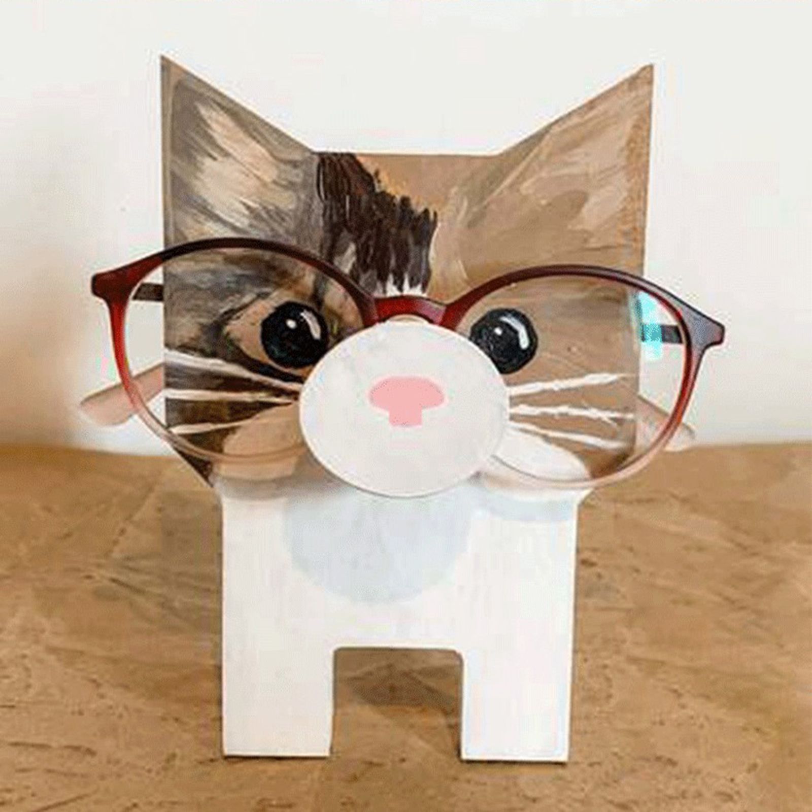 Wooden Eyeglass Holder Stand Animal Shaped Adorable Eyeglass Display Rack for Decoration โ image 3