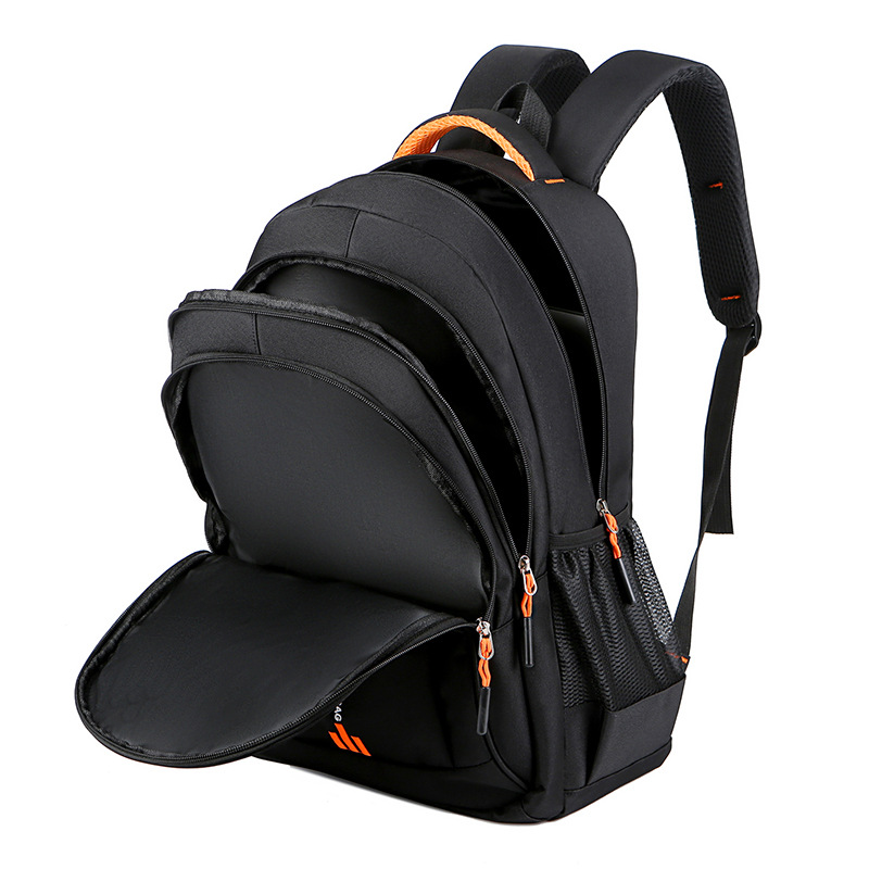 Black And Green Large Capacity Business Backpack for Men and Women - Waterproof Laptop School Bag with Breathable Design — image 3