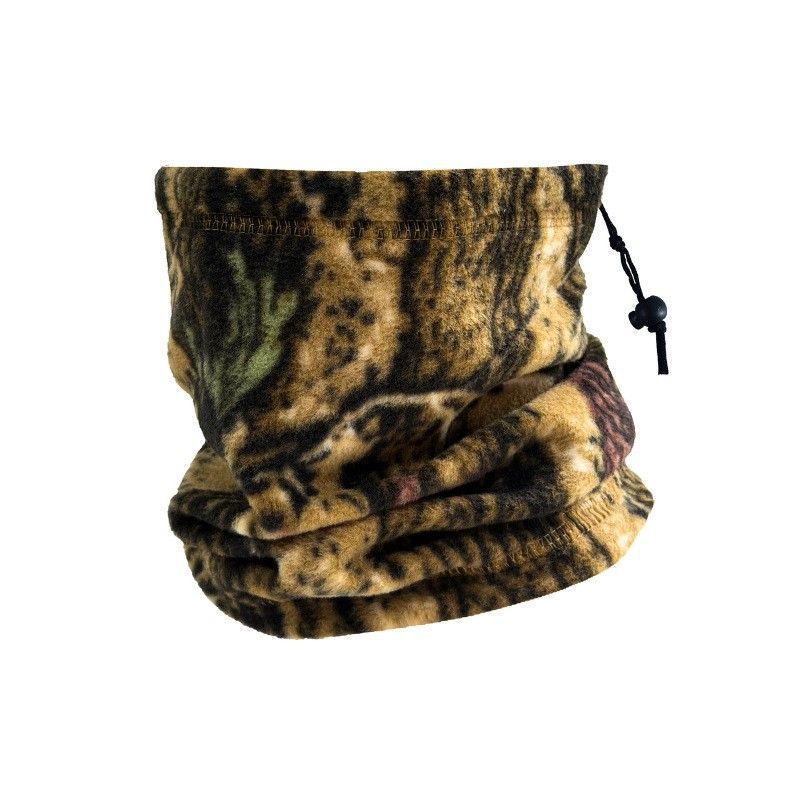 Practical Hiking Gear Set Polar Fleece Drawstring Neck Tubes 2 Pcs, Jungle Camo, Thermal Face Mask ā image 2