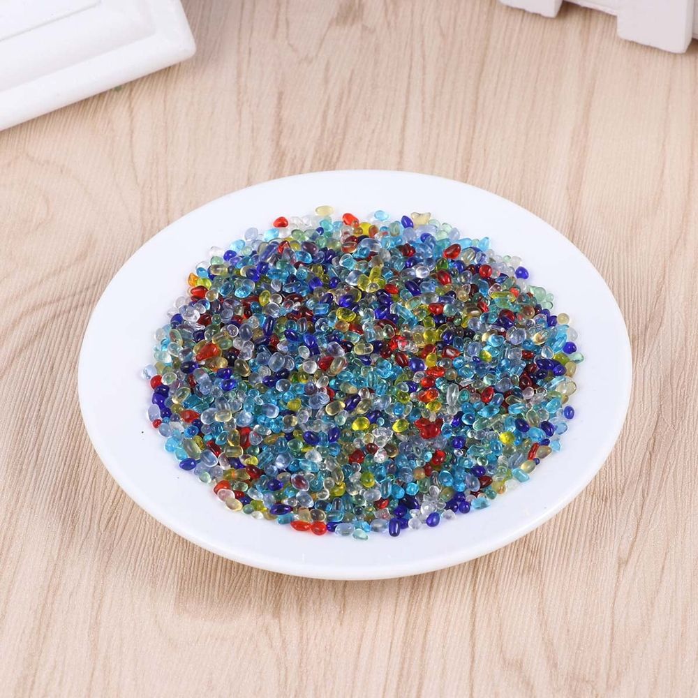 0000Clear Glass Marbles Set of 1 for Aquariums, Decorative Gravel, Vase Fillers, and Sand Art Accents