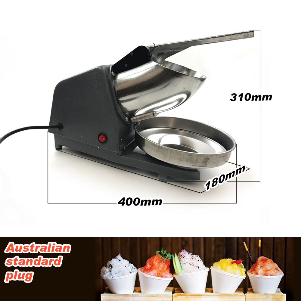 Electric Ice Crusher Ice Shaver Snow Cone Maker Machine Home Commercial AU Plug โ image 2