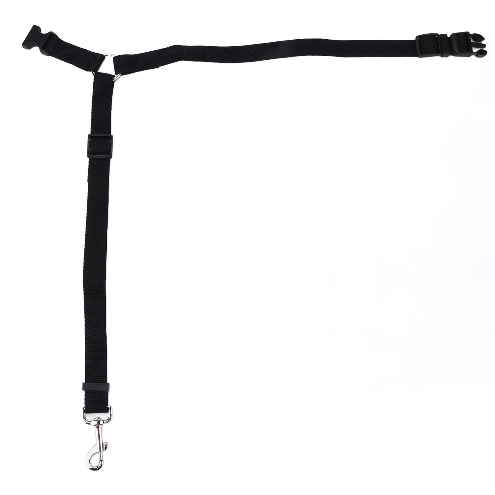 Dog Seatbelt Nylon Black Adjustable Professional Durable Car Safety Harness Pet SuppliesBlack โ image 2