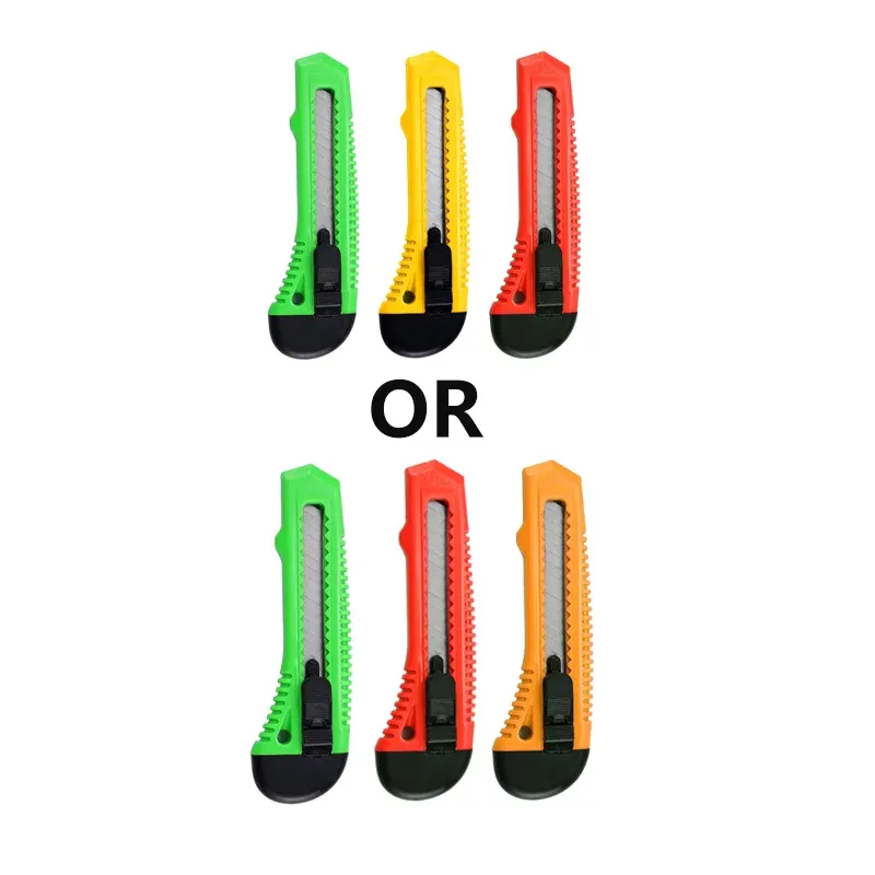 1/2/3PCS Utility Stanley Knife With Blades Blade Retractable Heavy Duty Box Cutter - 3Colour — image 6