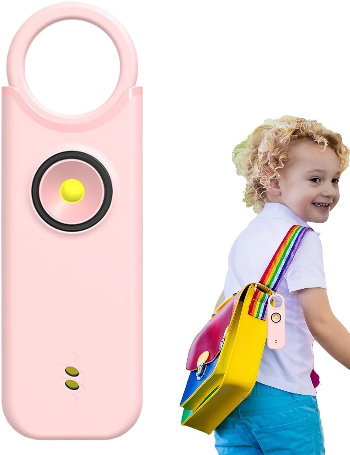 Personal alarm - Ladies - 135db - Rechargeable - SOS - LED light siren - Compact - Keychain - Siren with safety LED light — image 6