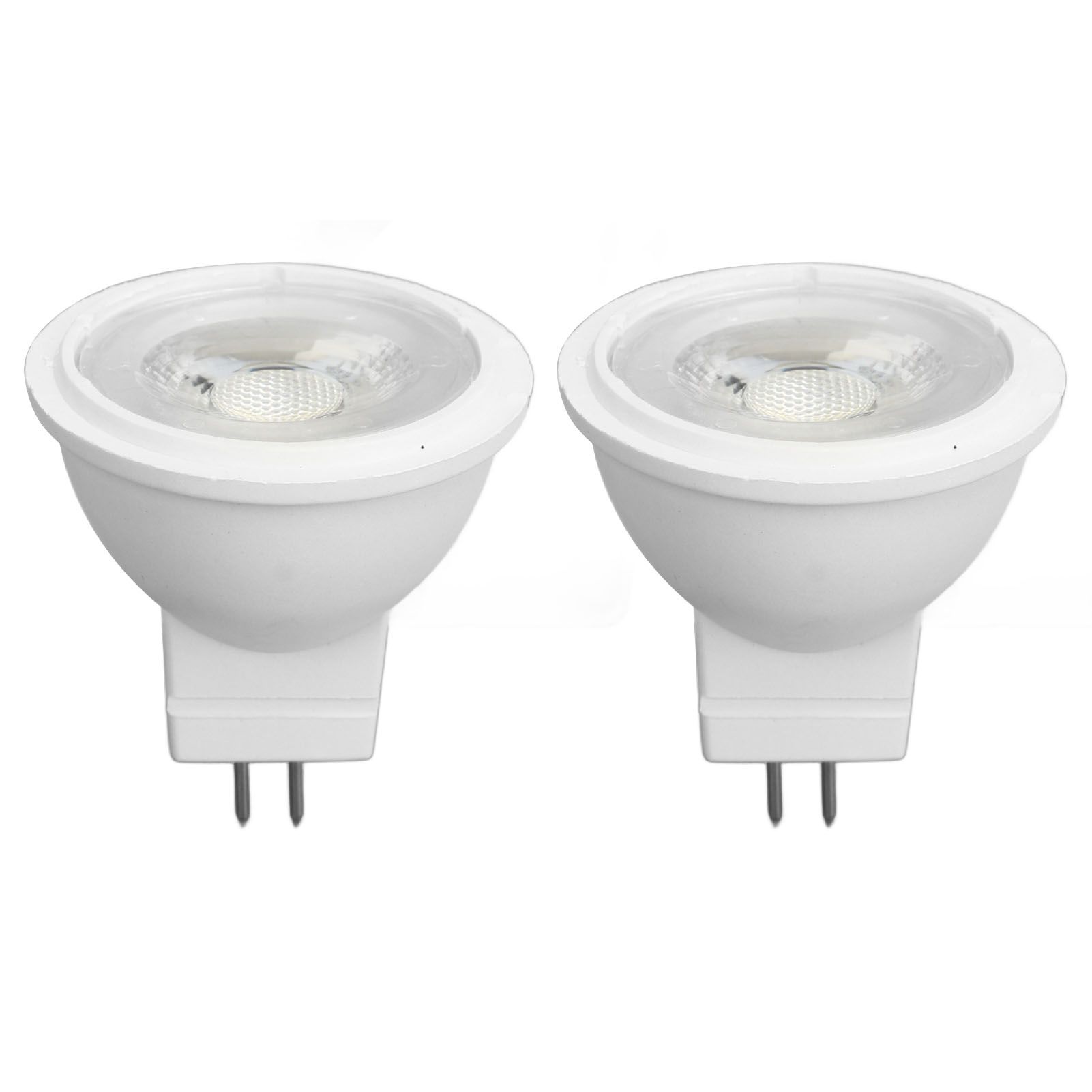2Pcs MR11 Light Bulb High Brightness 3W 110V Faster Heat Dissipation GU4 Spotlight Bulbs for Landscape Lighting Bedroom Kitchen White Light