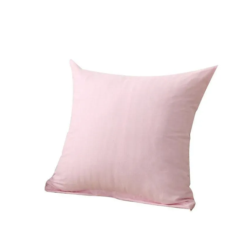 40 × 40cm Multicoloured Plain Solid Colour Cushion Cover Covers Decorative Pillow Case - Pink