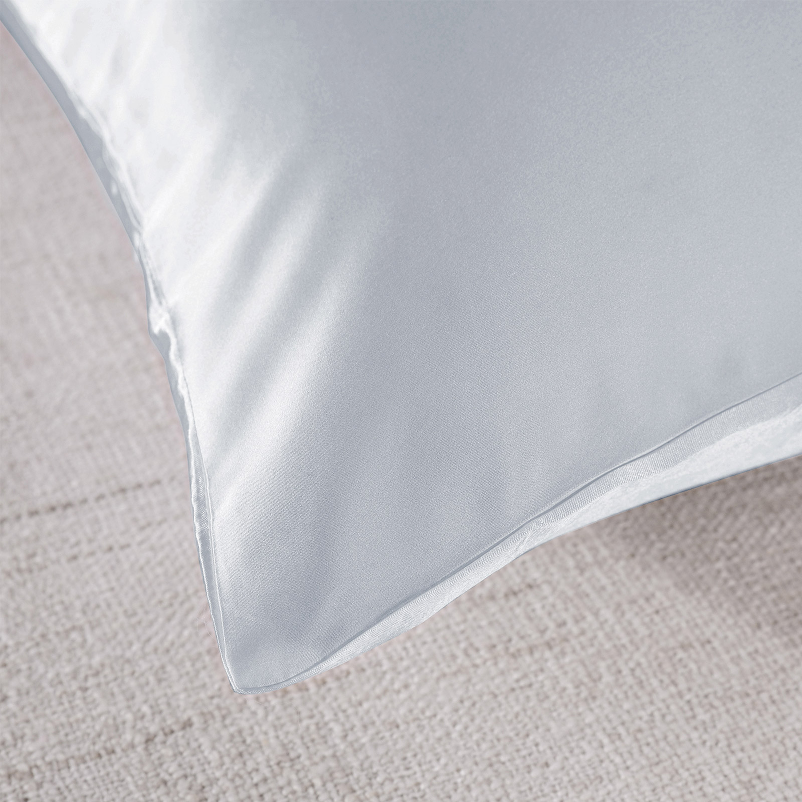Royal Comfort Pure Silk Pillow Case 100% Mulberry Silk Hypoallergenic Pillowcase - Silver โ image 3