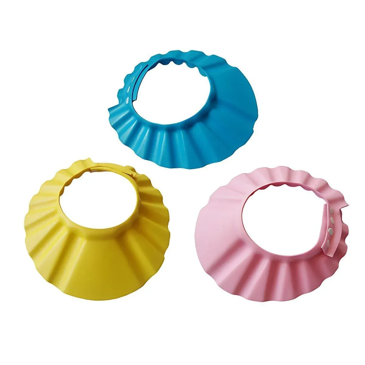 Adjustable Waterproof Shampoo Cap Splash Guard Hat for Bath and Hair Washing - Yellow โ image 3