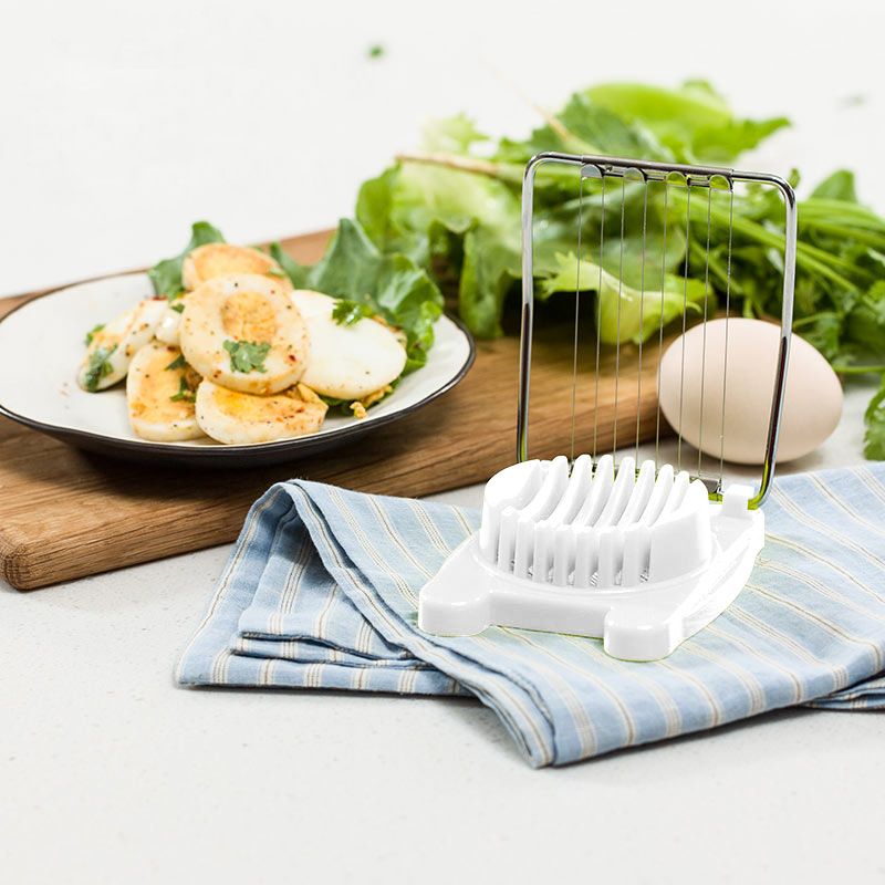 Egg slicer heavy-duty aluminum stainless steel wire egg knife portable kitchen tool multi-purpose wire egg knife — image 2